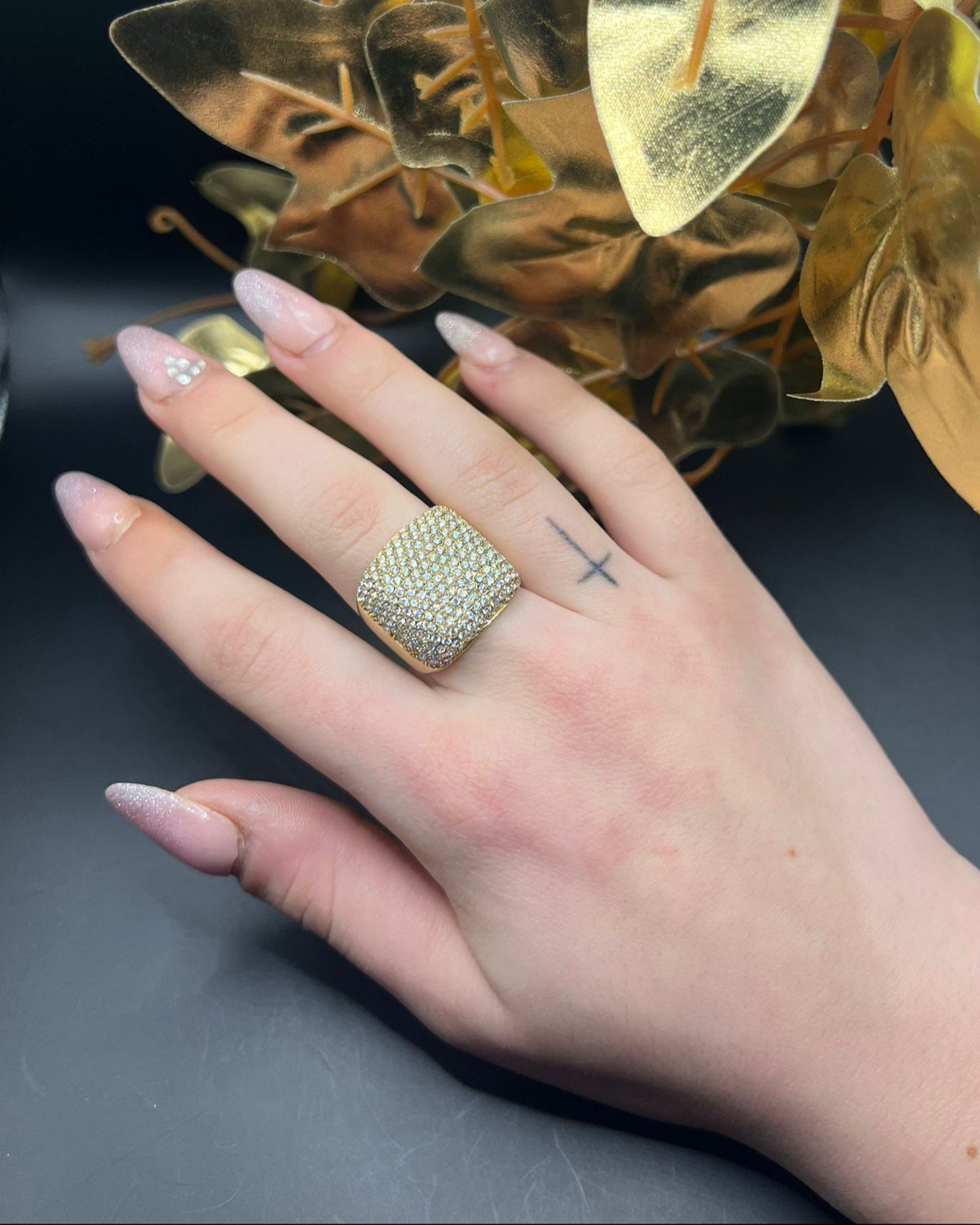 Anello Fascia Quadrato