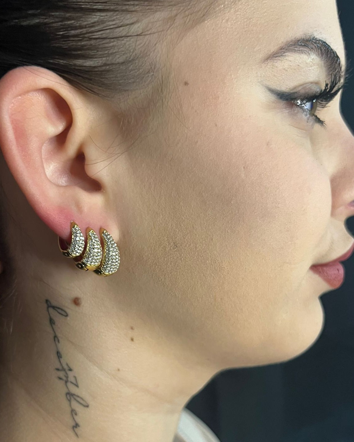 Orecchini Ciottoli Strass