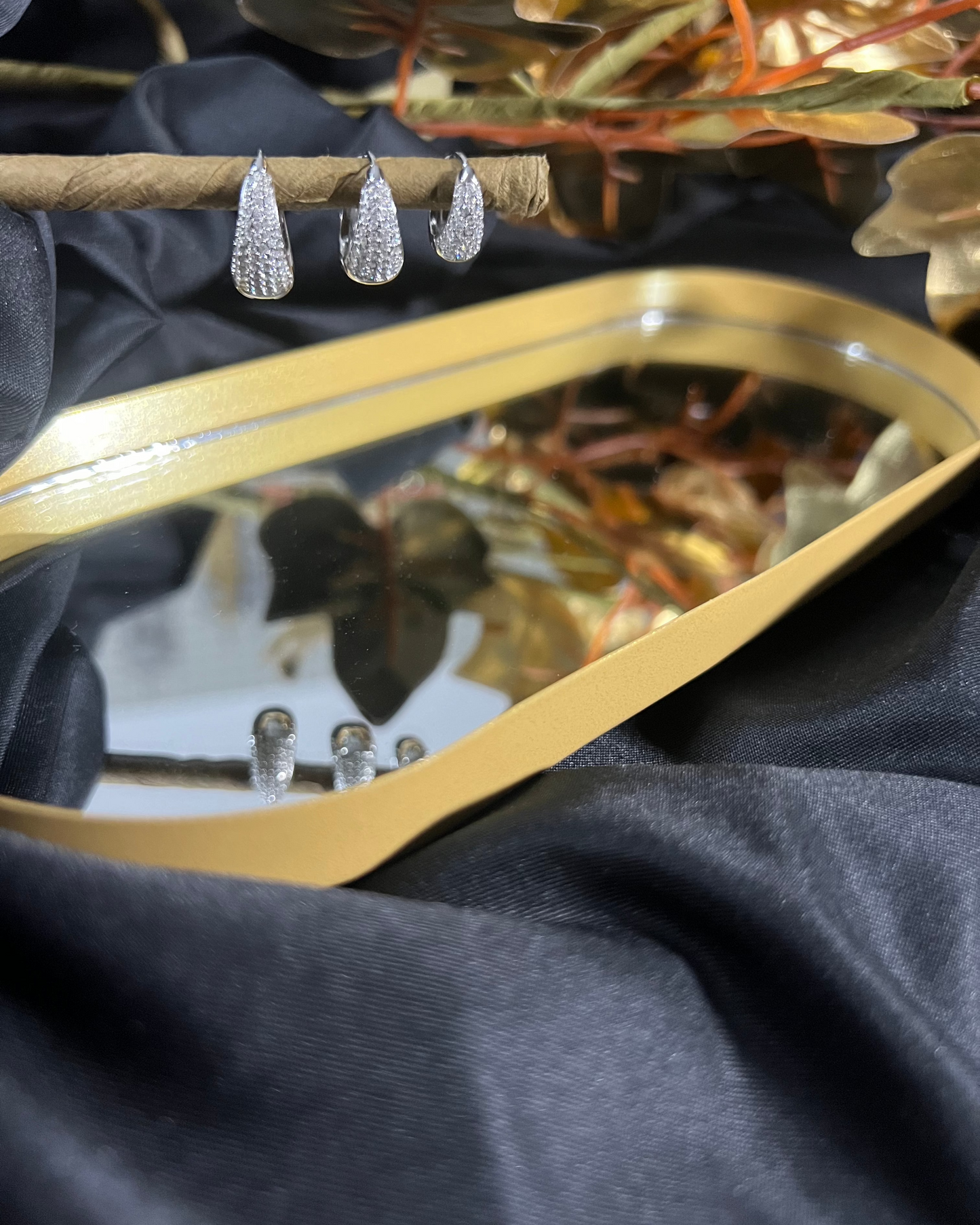 Orecchini Ciottoli Strass