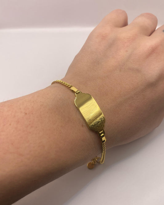 Bracciale Targa Large(gold)